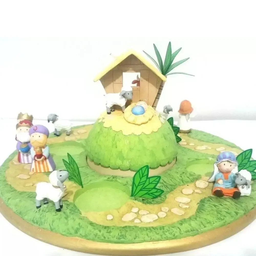 Hallmark Christmas Nativity Votive Candle Holder Manger 2005 Wise Men Animals